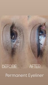 Eyeliner Tattoo result by All Beauty By Farah in La Grange Park, IL