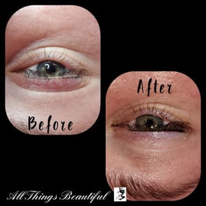 Eyeliner Tattoo result by All Things Beautiful, LLC in Ashland, KY