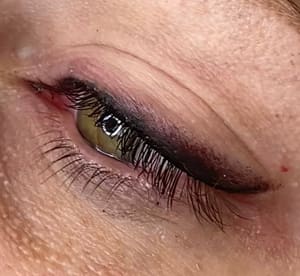 Eyeliner Tattoo result by ALLIEBROW Microblading and Permanent Makeup Studio in Oklahoma City, OK
