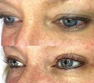Eyeliner Tattoo result by ALLIEBROW Microblading and Permanent Makeup Studio in Oklahoma City, OK
