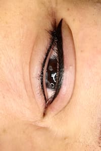 Eyeliner Tattoo result by AM Brows in Whiteland, IN