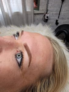 Eyeliner Tattoo result by Amanda Dunn Inc in Humboldt, TN