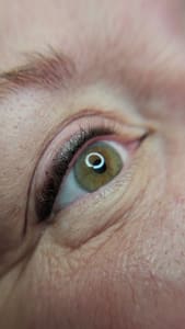 Eyeliner Tattoo result by Amanda Dunn Inc in Humboldt, TN