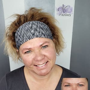 Eyeliner Tattoo result by AMC Artistry- Microblading Eyebrow Artist in Johnson Creek, WI