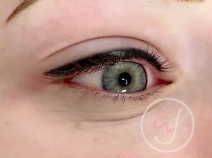 Eyeliner Tattoo result by Amy Jacobs Permanent Cosmetics in Lafayette, LA