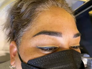 Eyeliner Tattoo result by Andrea Palafox Microblading in Dallas, TX