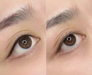Eyeliner Tattoo result by Angel Brows Microblading & Permanent Make-Up in Westminster, CA