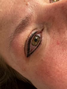 Eyeliner Tattoo result by aRay Stone & Beauty in Richfield, WI