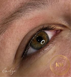 Eyeliner Tattoo result by Arch & Alchemy Beauty Studio in Alexandria, LA