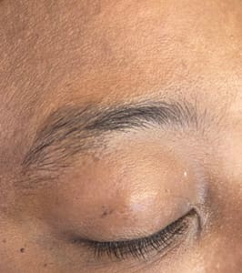 Eyeliner Tattoo result by Aristo Brows Threading Studio in Palmdale, CA