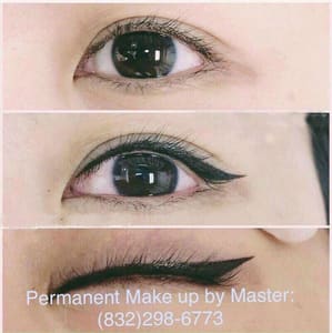 Eyeliner Tattoo result by AT Microblading Plus in Houston, TX