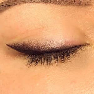 Eyeliner Tattoo result by B’ Fab Studios in San Jose, CA