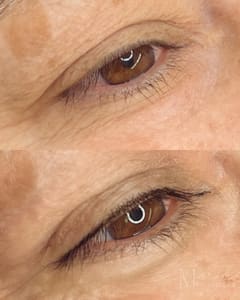 Eyeliner Tattoo result by B’ Fab Studios in San Jose, CA