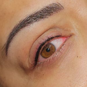 Eyeliner Tattoo result by B. Sweet Lash Wax & Medspa in Hutto, TX