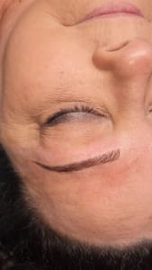 Eyeliner Tattoo result by B U 4 Me Services in Clermont, FL