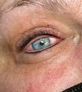 Eyeliner Tattoo result by Bad Ash Beauty in Yreka, CA
