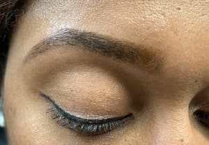 Eyeliner Tattoo result by Beautiful Brow Threading Salon in Universal City, TX