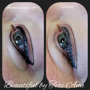 Eyeliner Tattoo result by Beautiful by Teri Ann in Sartell, MN
