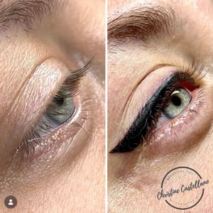 Eyeliner Tattoo result by Beautiful You By Christine LLC in Davidson, NC