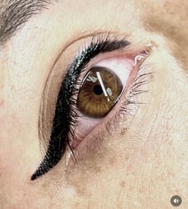 Eyeliner Tattoo result by Beautiful You By Christine LLC in Matthews, NC