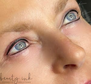 Eyeliner Tattoo result by Beauty Ink Cosmetic Solutions- Permanent Cosmetics in Columbus, IN