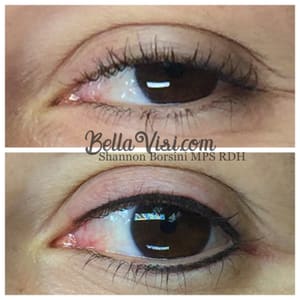 Eyeliner Tattoo result by Bella Visi Permanent Cosmetics in Reno, NV
