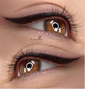 Eyeliner Tattoo result by Bellas Cejas in Miami, FL