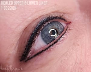 Eyeliner Tattoo result by Best Brows & Beauty in Middleton, WI
