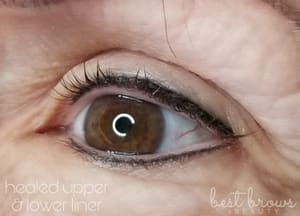 Eyeliner Tattoo result by Best Brows & Beauty in Middleton, WI