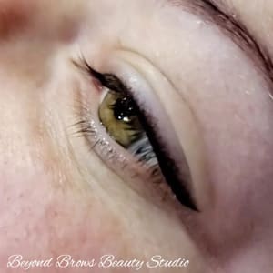 Eyeliner Tattoo result by Beyond Brows Beauty Studio in Downers Grove, IL