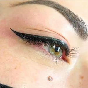 Eyeliner Tattoo result by Black Heart Ink and Aesthetics in Myrtle Beach, SC