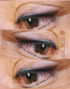 Eyeliner Tattoo result by Black Heart Ink and Aesthetics in Myrtle Beach, SC
