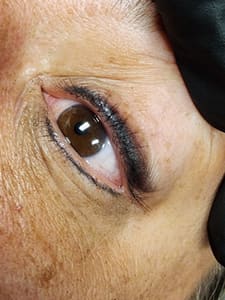 Eyeliner Tattoo result by Black Heart Ink and Aesthetics in Myrtle Beach, SC