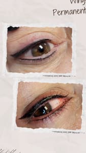 Eyeliner Tattoo result by Black Heart Ink and Aesthetics in Myrtle Beach, SC