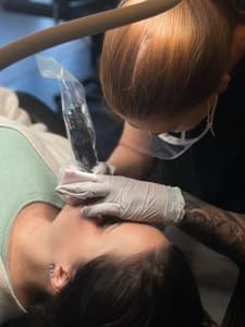 Eyeliner Tattoo result by Black Moon Art Studio in East St Louis, IL