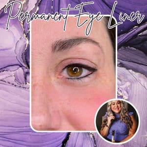 Eyeliner Tattoo result by Blade By Rae: Cosmetic Tattoo Artist in Clarksville, IN