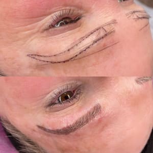 Eyeliner Tattoo result by Blade To Beauty in Delmar, MD