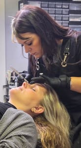 Eyeliner Tattoo result by Blades & Bevels in Harrisonburg, VA