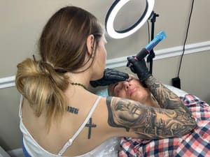 Eyeliner Tattoo result by Blinding Lights Permanent Cosmetic’s in Boynton Beach, FL