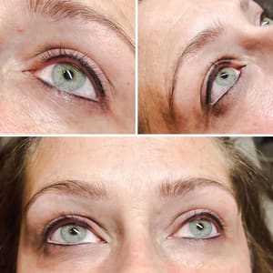 Eyeliner Tattoo result by Blue Bird Permanent Makeup & Skincare in Muskego, WI