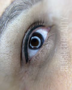 Eyeliner Tattoo result by Blushed Beauty Lips⎮DFW Lip Blush, & Lip Neutralization in Fort Worth, TX