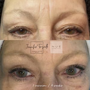 Eyeliner Tattoo result by Bombshell Beauty and Brow Studio ,LLC in Lexington, SC