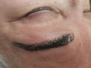 Eyeliner Tattoo result by Brendas Brows, Hair & Lash Studio in San Antonio, TX