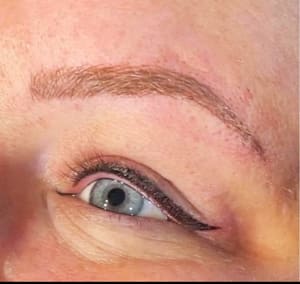 Eyeliner Tattoo result by Brow Bar by Amy… Microblading in Saginaw, MI