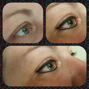 Eyeliner Tattoo result by Brow Couture Studio in Tyler, TX