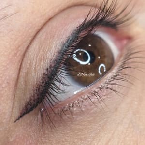 Eyeliner Tattoo result by BROW ink at The Cove Salon + Spa in Greenville, TX