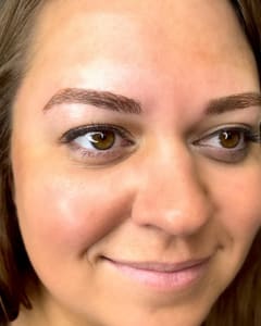 Eyeliner Tattoo result by BrowCo Lash & Brow Studio in Mitchell, SD