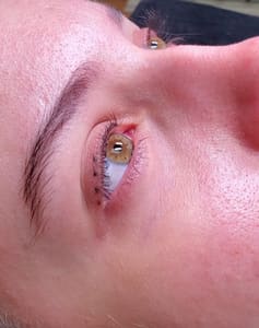 Eyeliner Tattoo result by Brows and Lashes by Erika C. in Miami Beach, FL