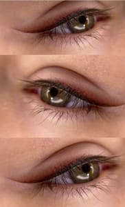 Eyeliner Tattoo result by brows art in Fallbrook, CA