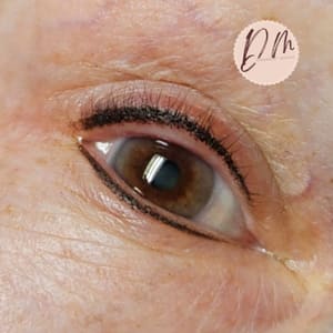 Eyeliner Tattoo result by Brows By Denise M. in Girard, OH